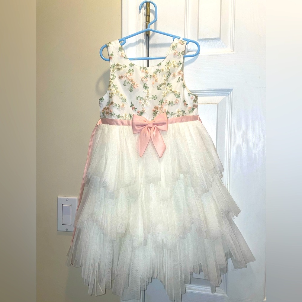 AMERICAN PRINCESS Tulle Floral Embroidered Dress size 6 - toddler, girls